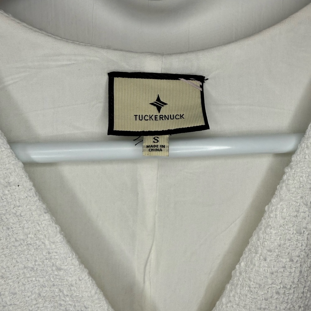 Tuckernuck White Button-Front Sleeveless Romper - Picture 3 of 8